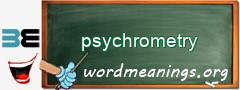 WordMeaning blackboard for psychrometry